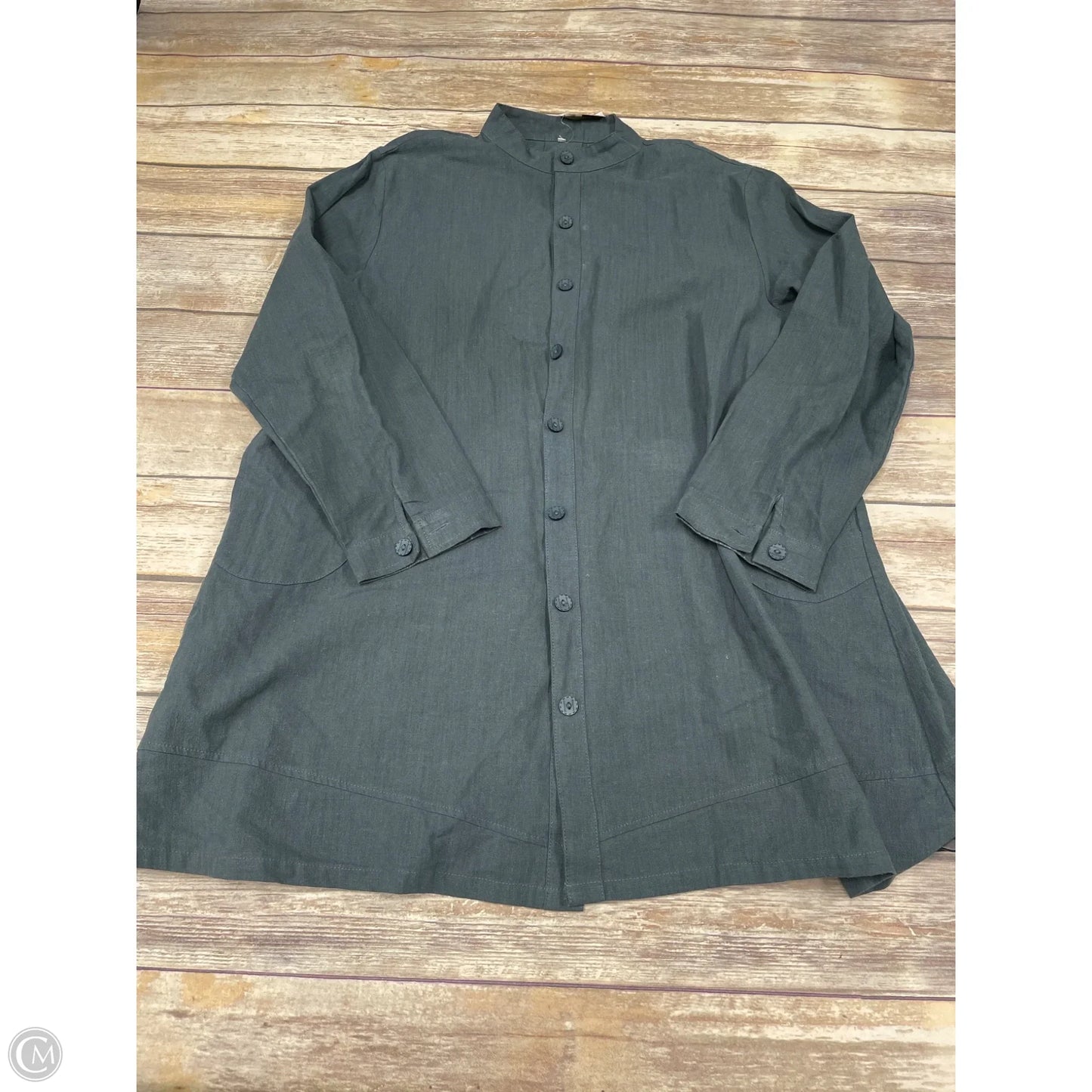 Tunic Long Sleeve By Cmf In Green, Size: 2x