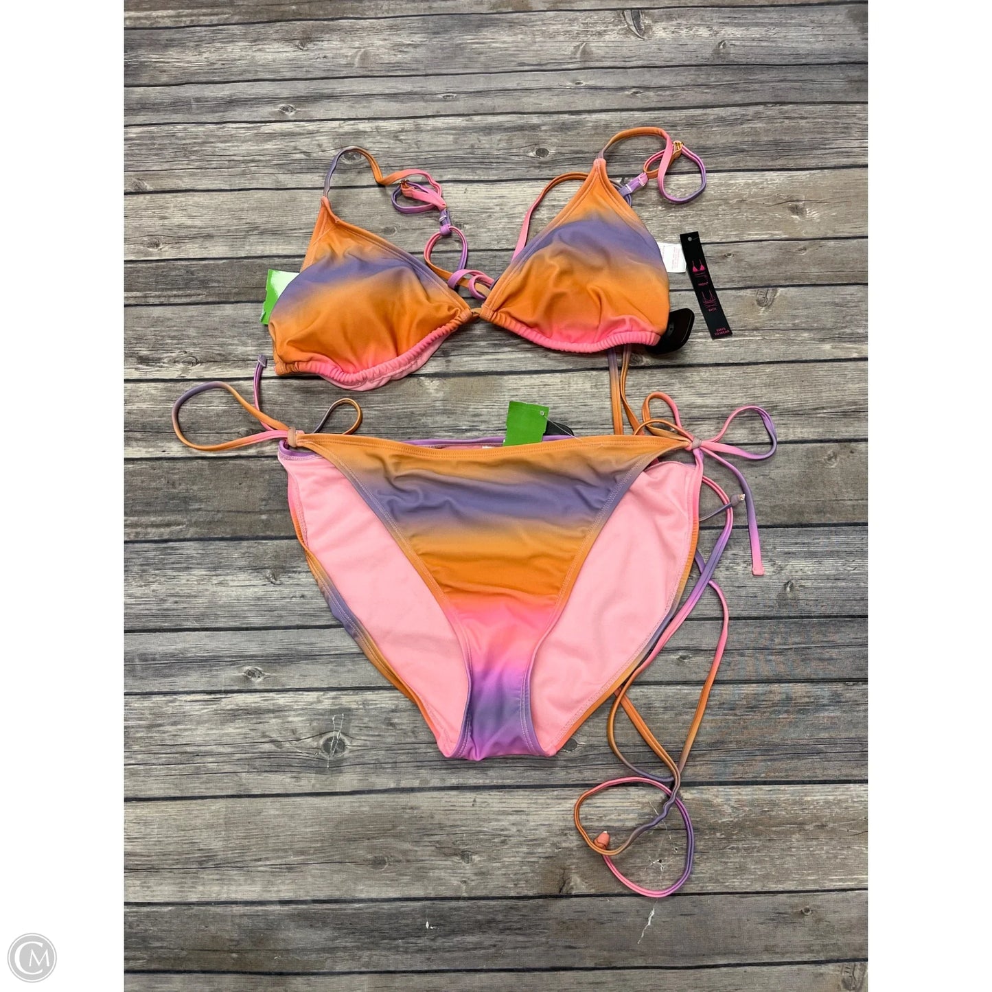 Swimsuit 2pc By No Boundaries In Tie Dye Print, Size: Xl