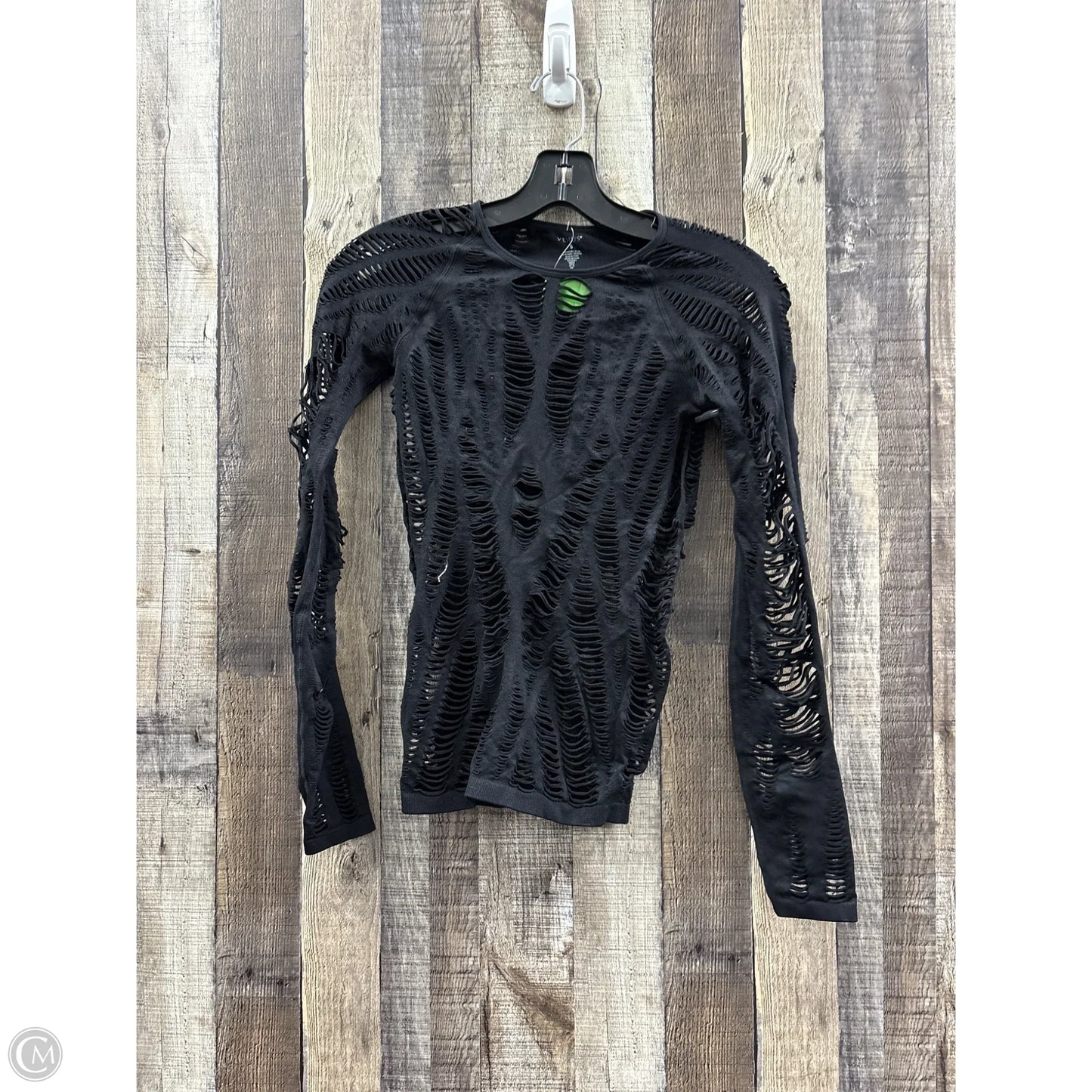 Top Long Sleeve By Cmf In Black, Size: S