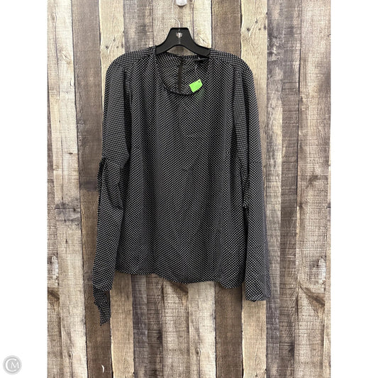 Top Long Sleeve By Who What Wear In Black, Size: L