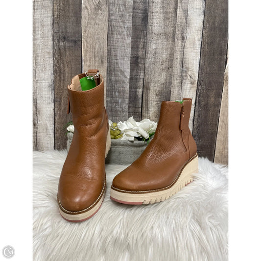 Boots Ankle Heels By Cole-haan In Brown, Size: 7
