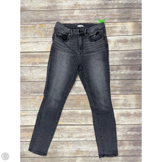 Jeans Skinny By Good American In Black Denim, Size: 10