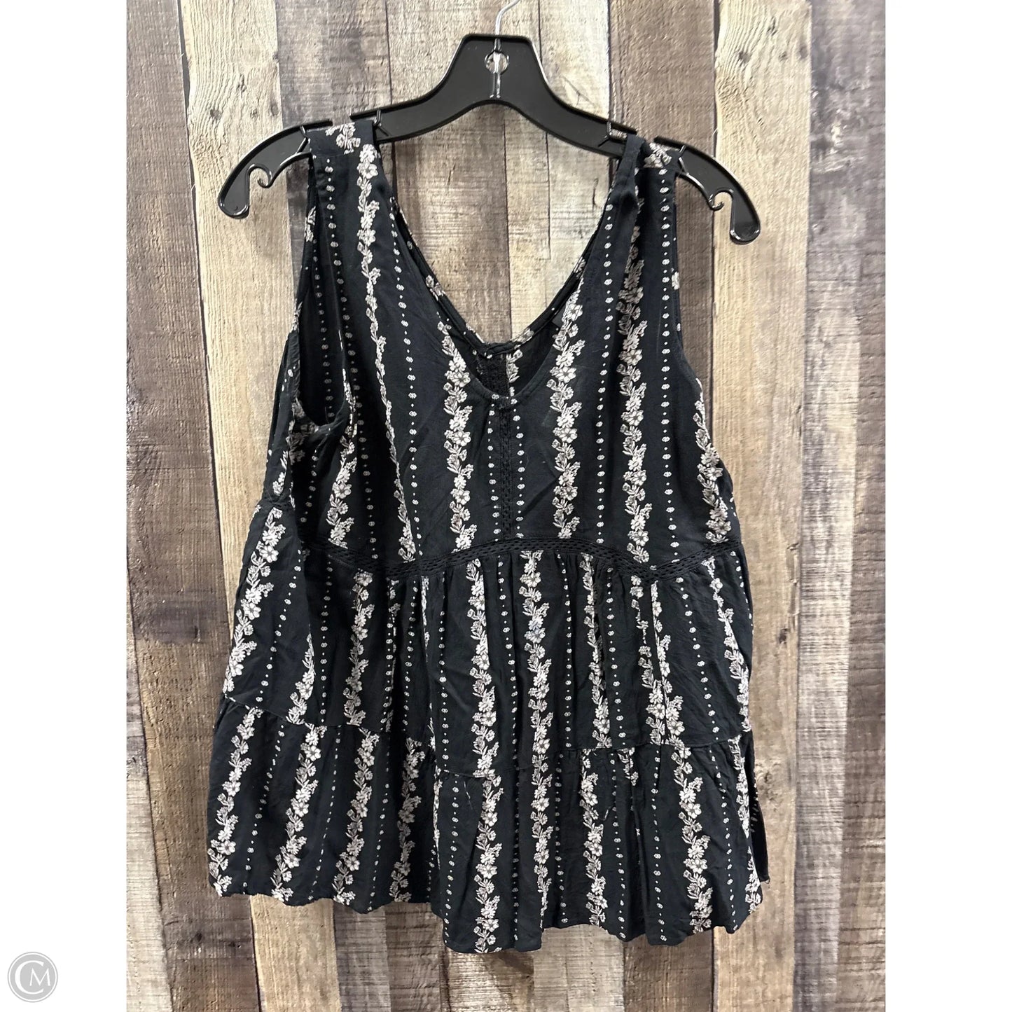 Top Sleeveless By Angie In Black, Size: L