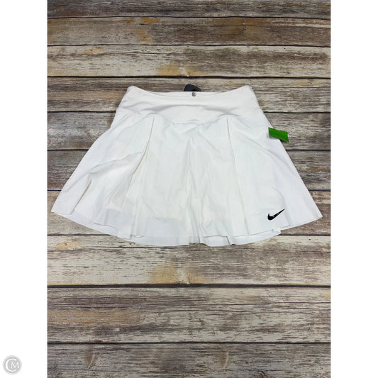 Athletic Skort By Nike In White, Size: M