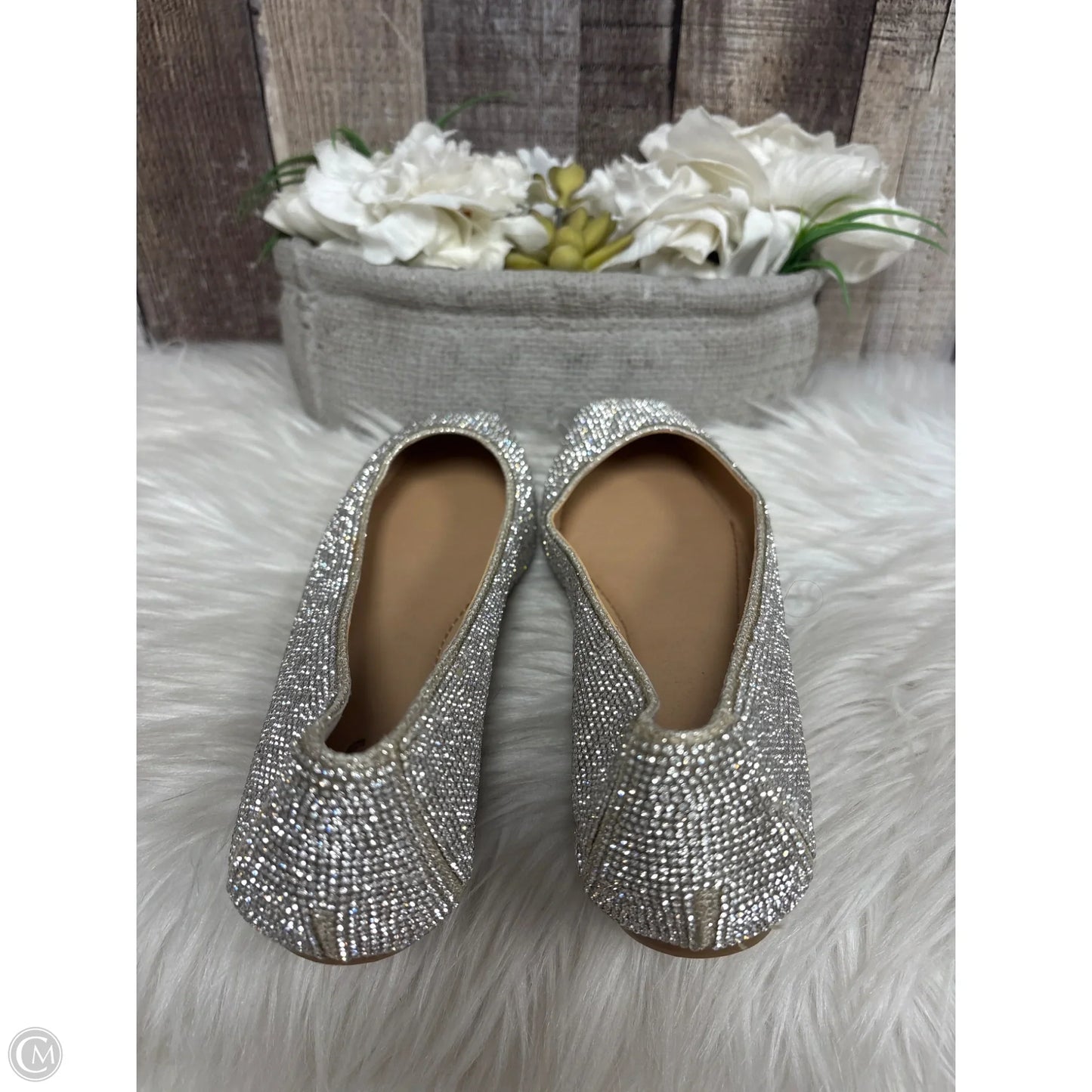Shoes Flats By Inc In Silver, Size: 6