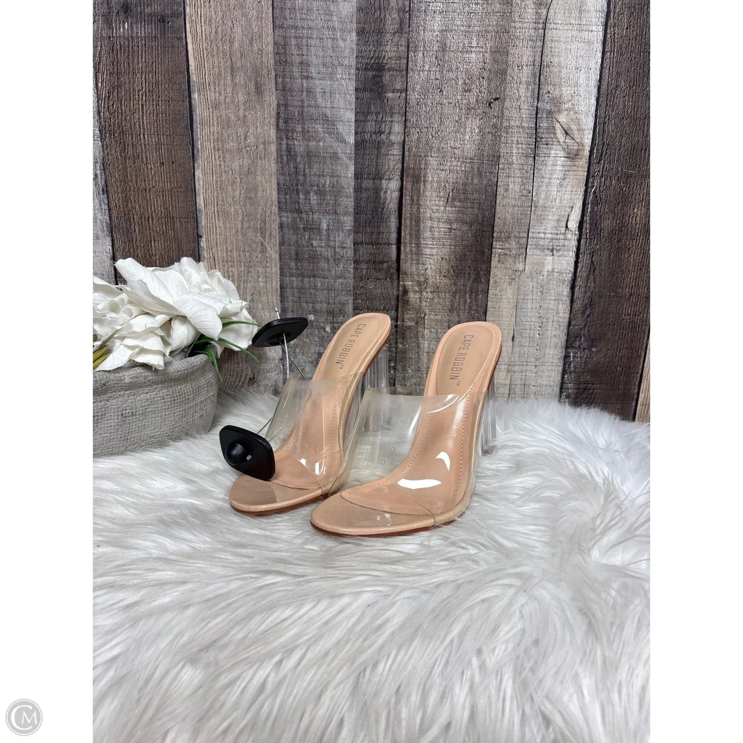 Shoes Heels Block By Cape Robbin In Clear, Size: 7