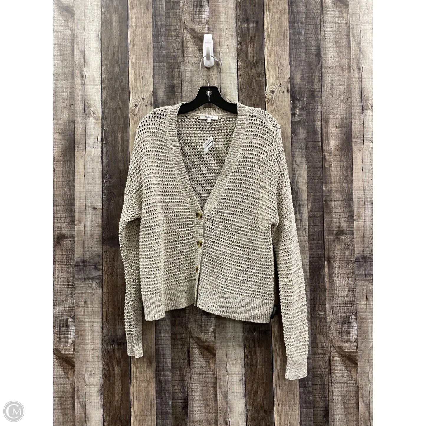 Sweater Cardigan By Madewell In Beige, Size: S