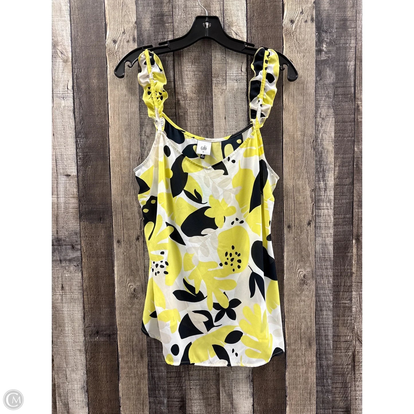 Top Sleeveless By Cabi In Yellow, Size: M