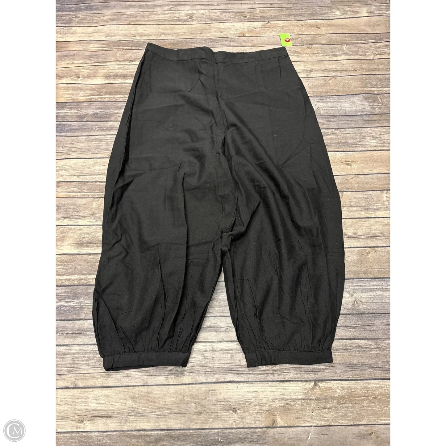 Pants Cropped By Cme In Black, Size: Xxl