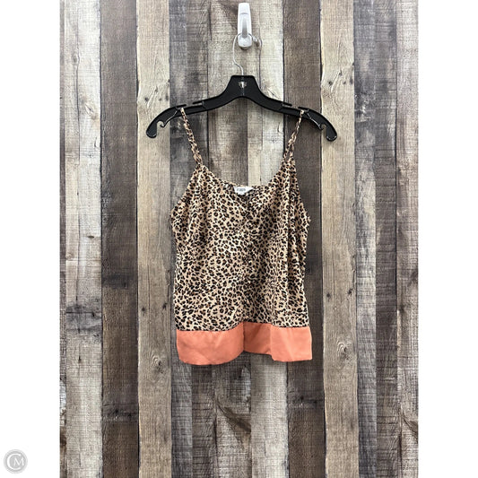 Top Sleeveless By Bb Dakota In Animal Print, Size: M
