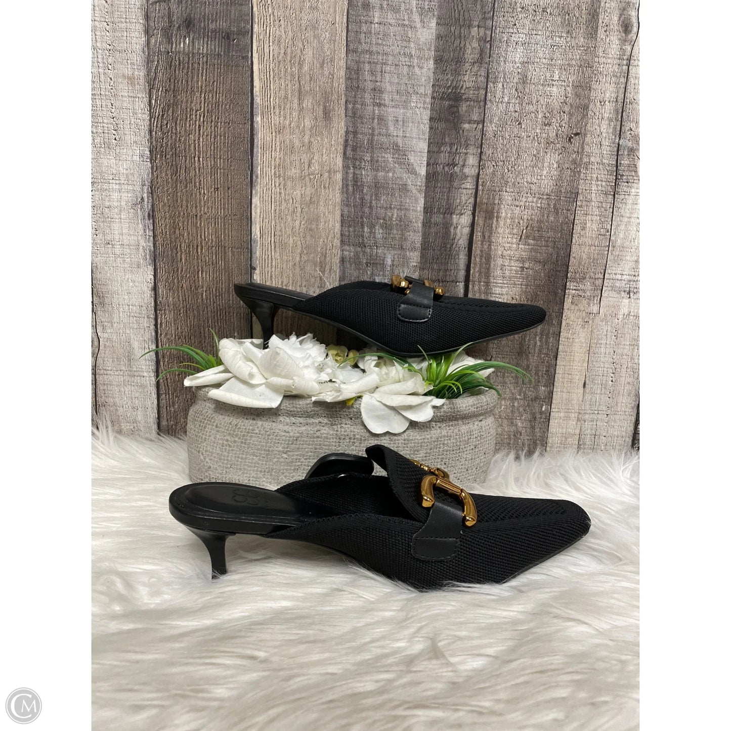 Shoes Heels Kitten By Cme In Black, Size: 6.5