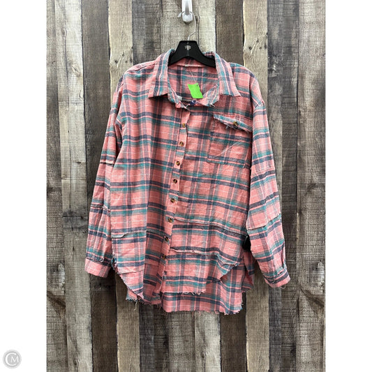 Top Long Sleeve By Cmf In Pink, Size: Xl