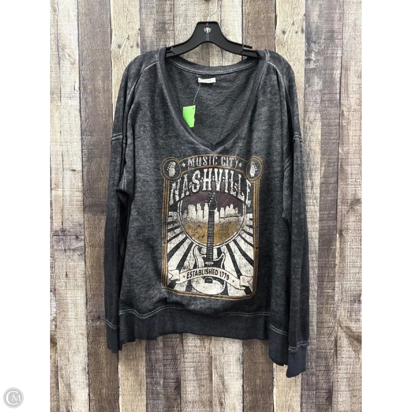 Top Long Sleeve By Maurices In Black, Size: 2x