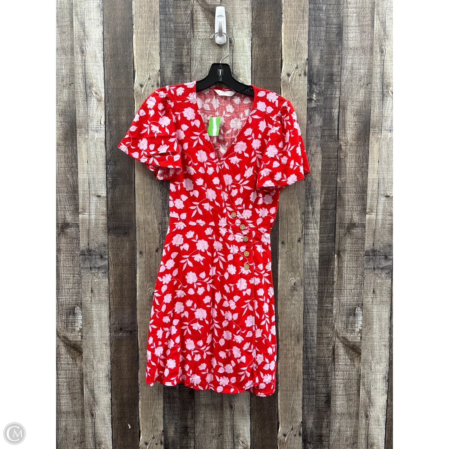 Dress Casual Short By Lc Lauren Conrad In Pink & Red, Size: Xs