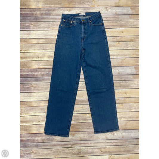 Jeans Wide Leg By Madewell In Blue Denim, Size: 4