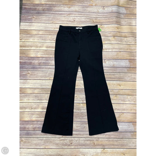 Jeans Wide Leg By Loft In Black Denim, Size: 6p