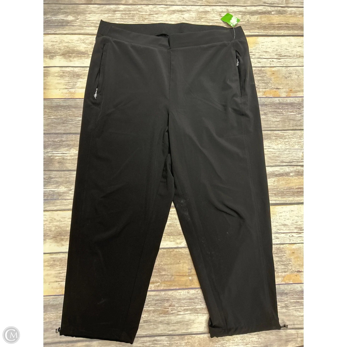Athletic Pants By Chicos In Black, Size: L