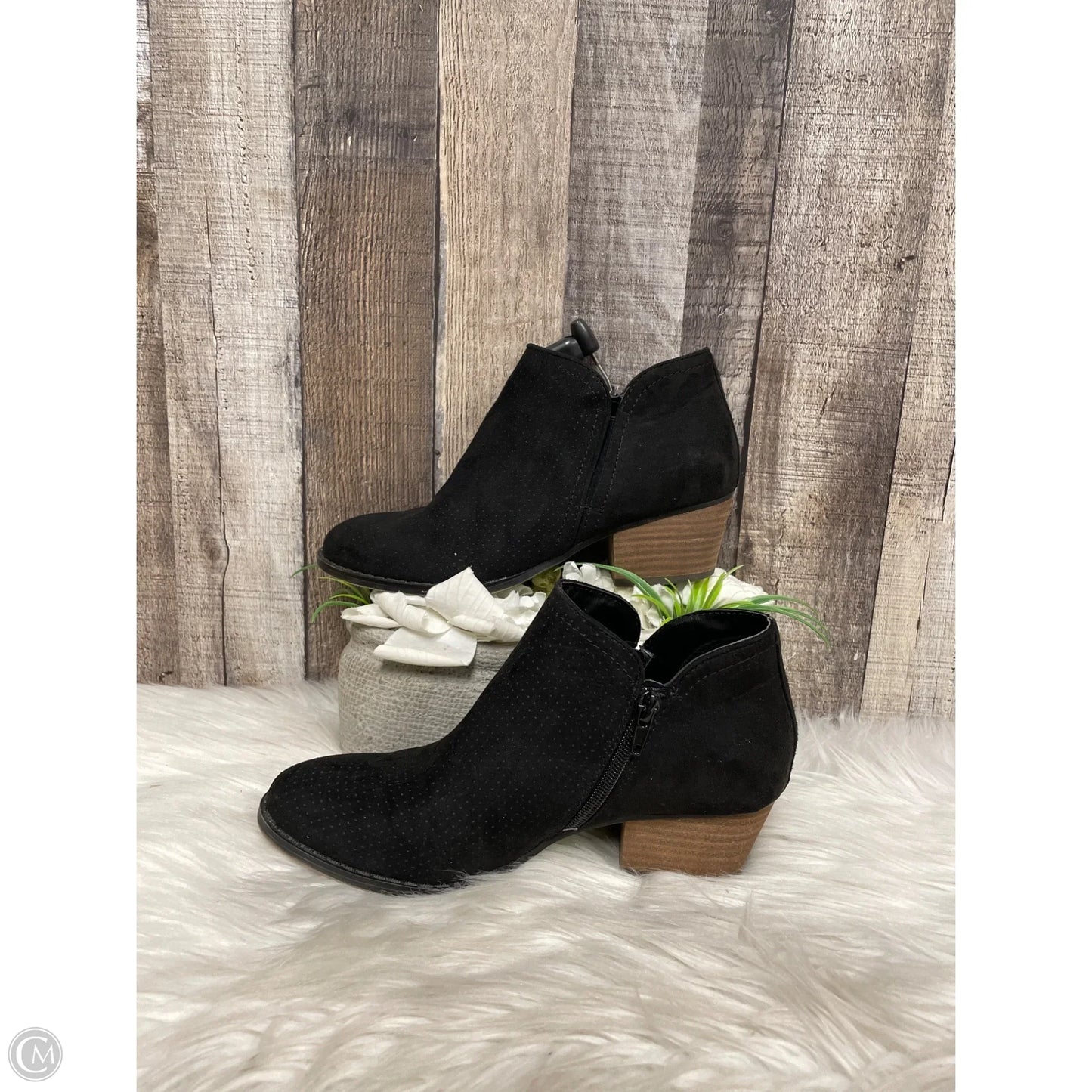 Boots Ankle Heels By Life Stride In Black, Size: 7