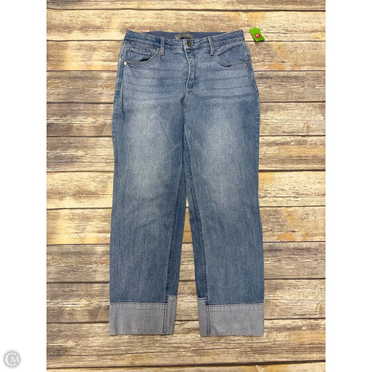 Jeans Straight By Wit & Wisdom In Blue Denim, Size: 6