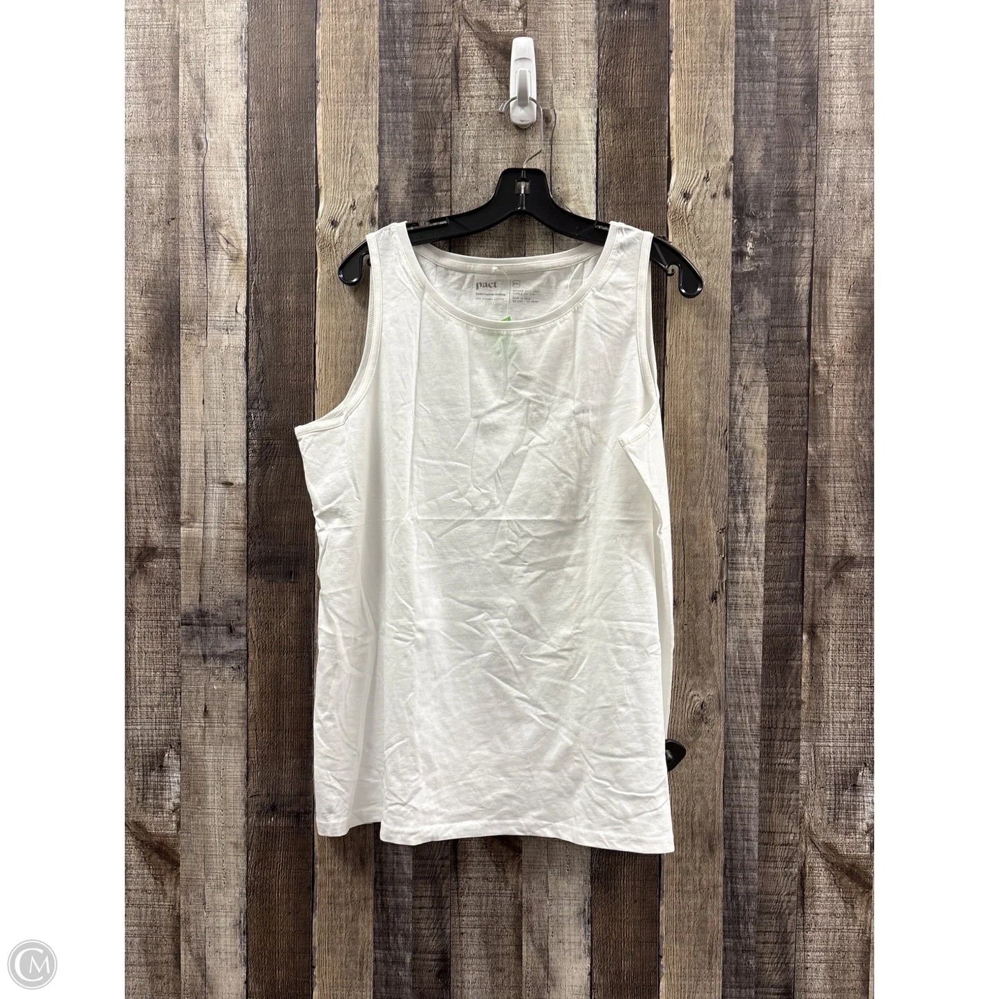 Top Sleeveless Basic By Pact In White, Size: Xxl