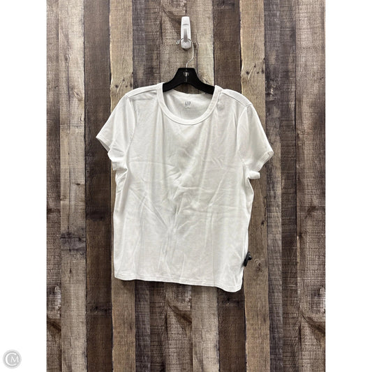 Top Short Sleeve Basic By Gap In White, Size: Xl