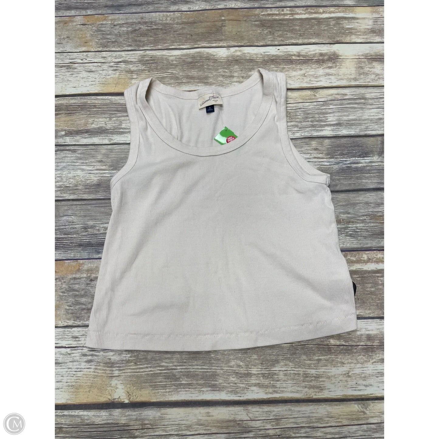 Top Sleeveless Basic By Universal Thread In Beige, Size: Xl