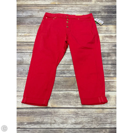 Jeans Designer By Michael Kors In Coral, Size: 18
