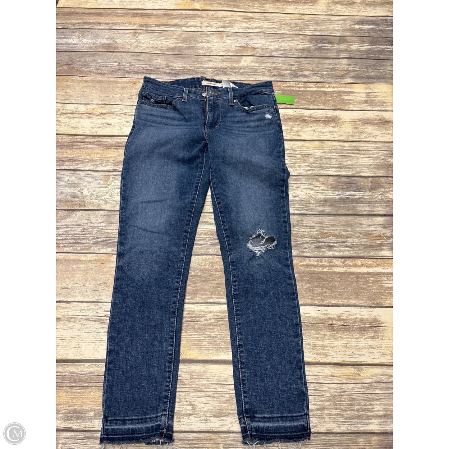 Jeans Skinny By Levis In Blue Denim, Size: 6