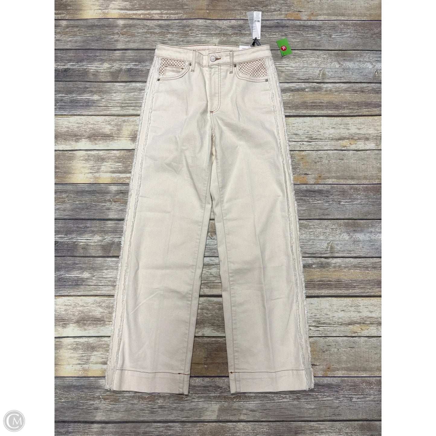 Jeans Straight By Chicos In Beige, Size: 6