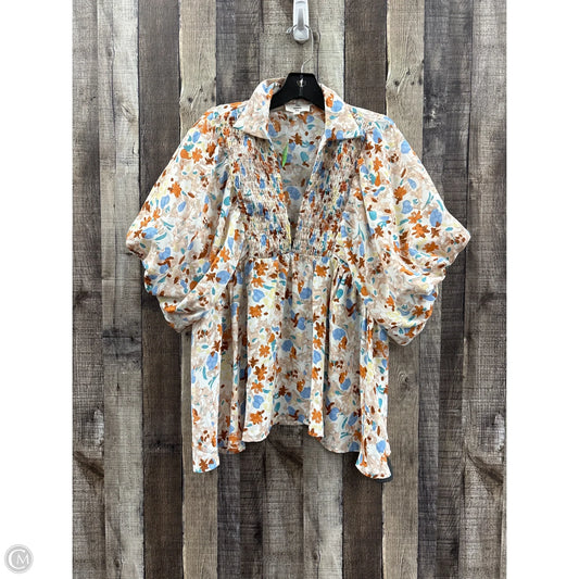 Top Short Sleeve By Entro In Multi-colored, Size: L