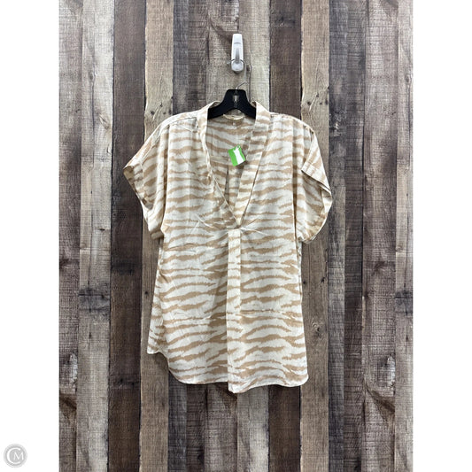 Top Sleeveless By Entro In Zebra Print, Size: L