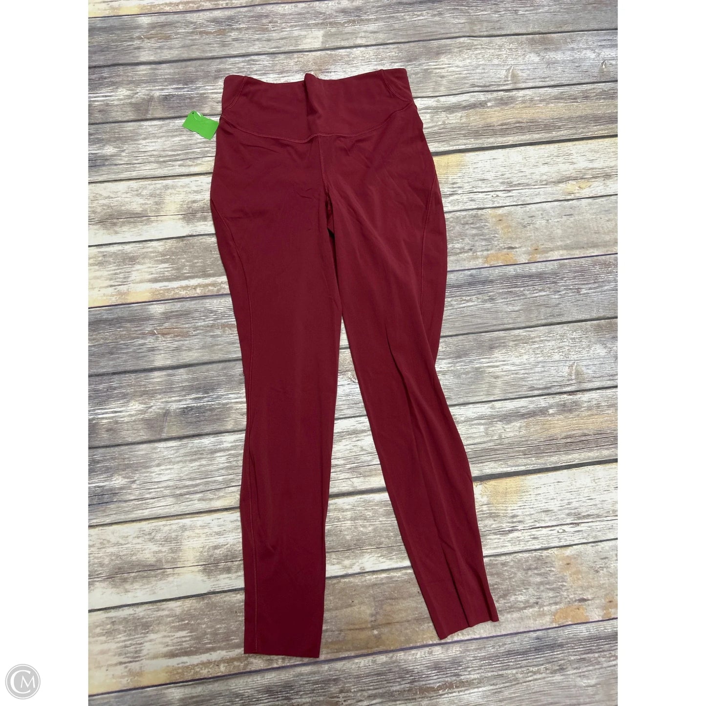 Athletic Leggings By Lululemon In Red, Size: 8