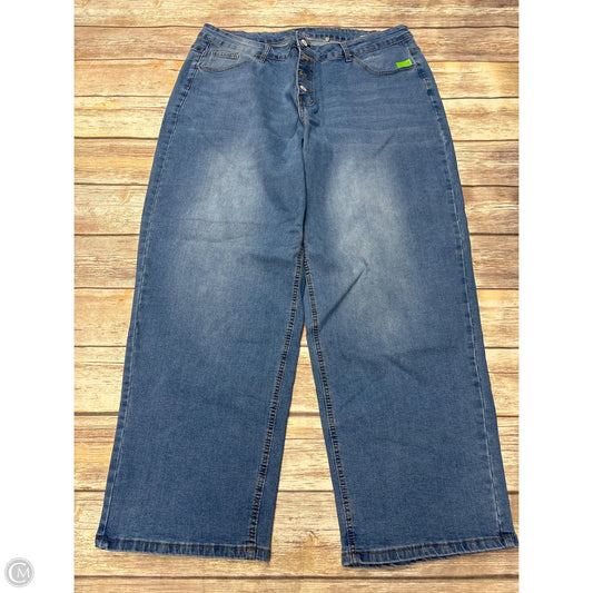 Jeans Wide Leg By Cmf In Blue Denim, Size: 4x