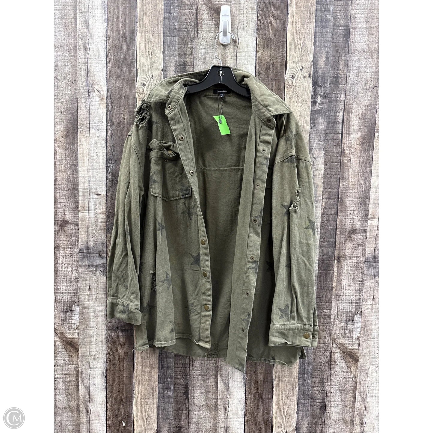 Jacket Shirt By Mittoshop In Green, Size: M