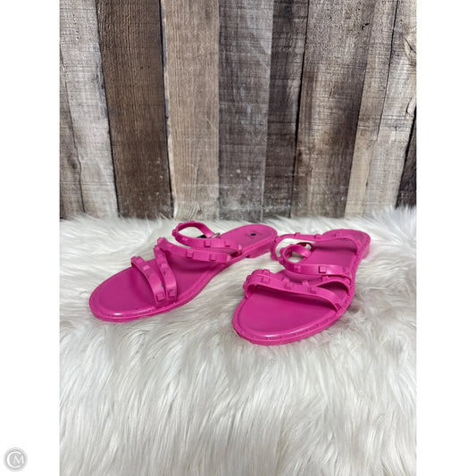 Sandals Flats By Shade & Shore In Pink, Size: 9