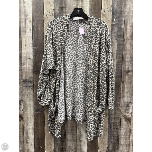 Cardigan By Socialite In Animal Print, Size: 2x