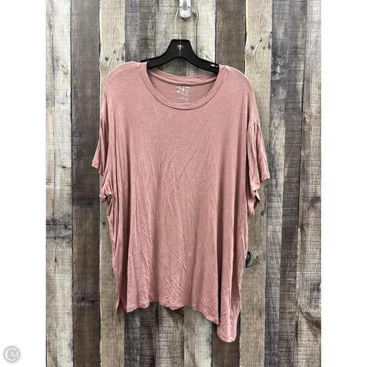 Top Short Sleeve By Maurices In Purple, Size: 1x