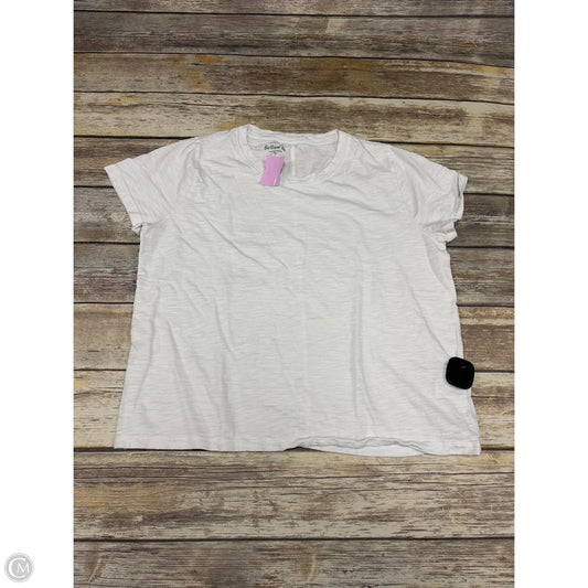 Top Short Sleeve By J. Crew In White, Size: Xl