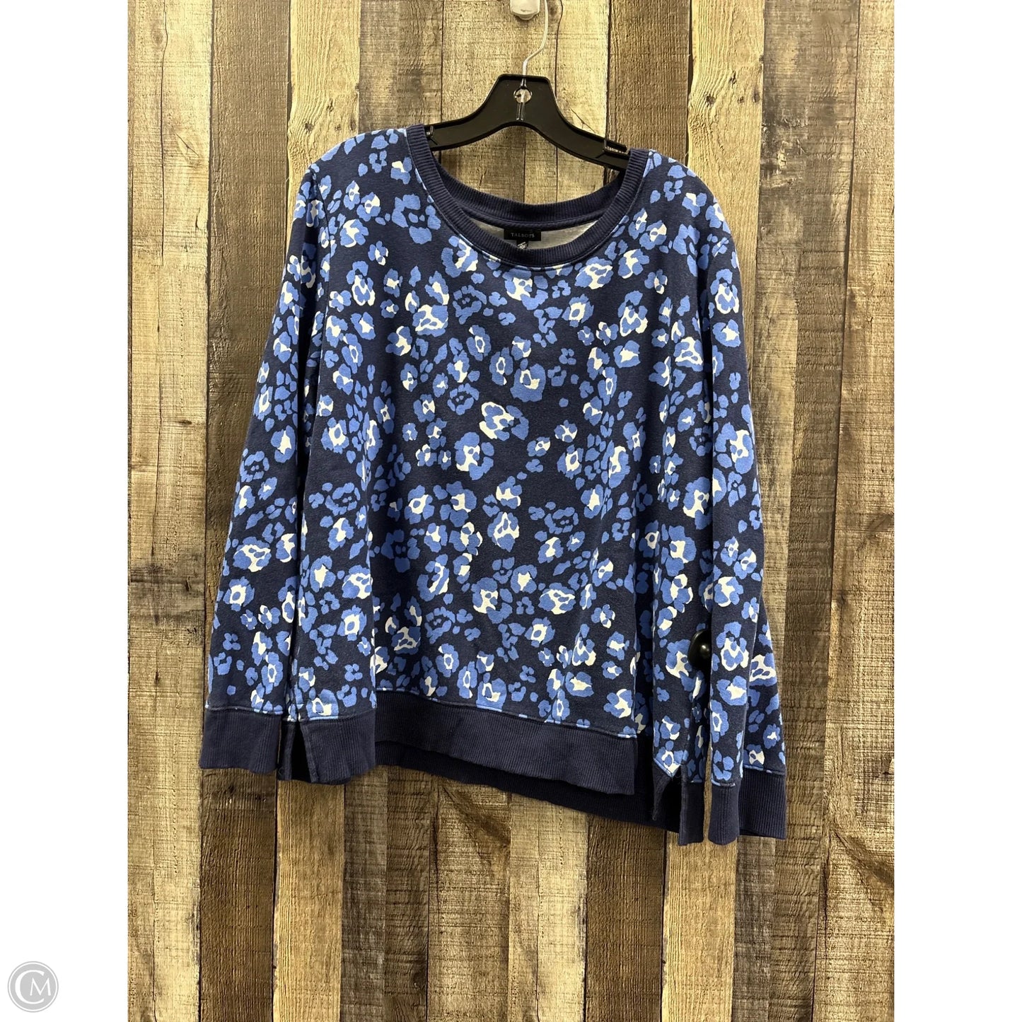 Sweatshirt Crewneck By Talbots In Blue, Size: Xl