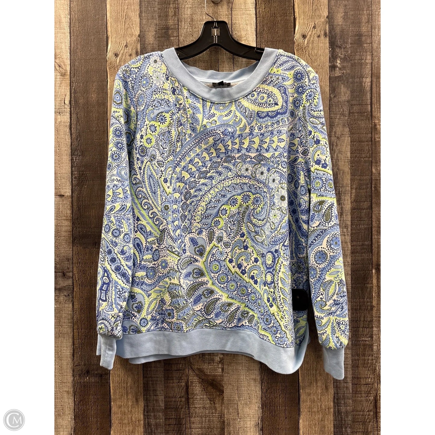 Sweatshirt Crewneck By Talbots In Blue, Size: Xlp