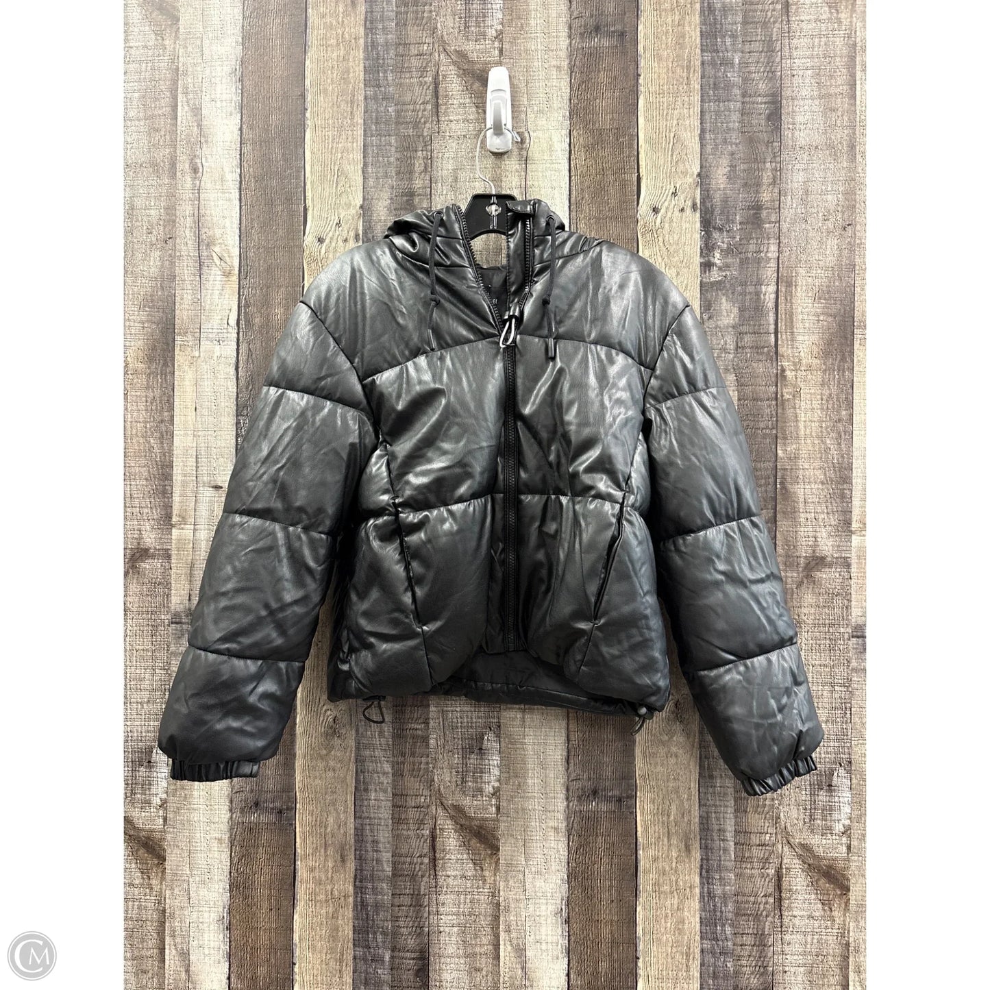Jacket Puffer & Quilted By Love Tree In Black, Size: S