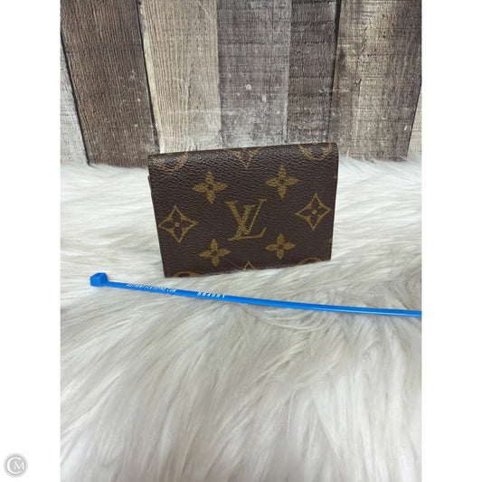 Wallet Luxury Designer By Louis Vuitton, Size: Small