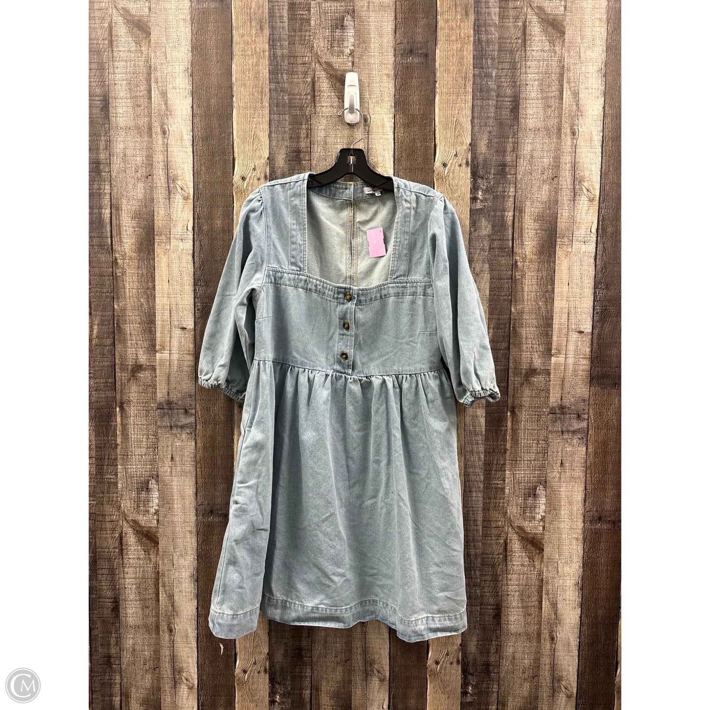 Dress Casual Short By Cme In Blue Denim, Size: M
