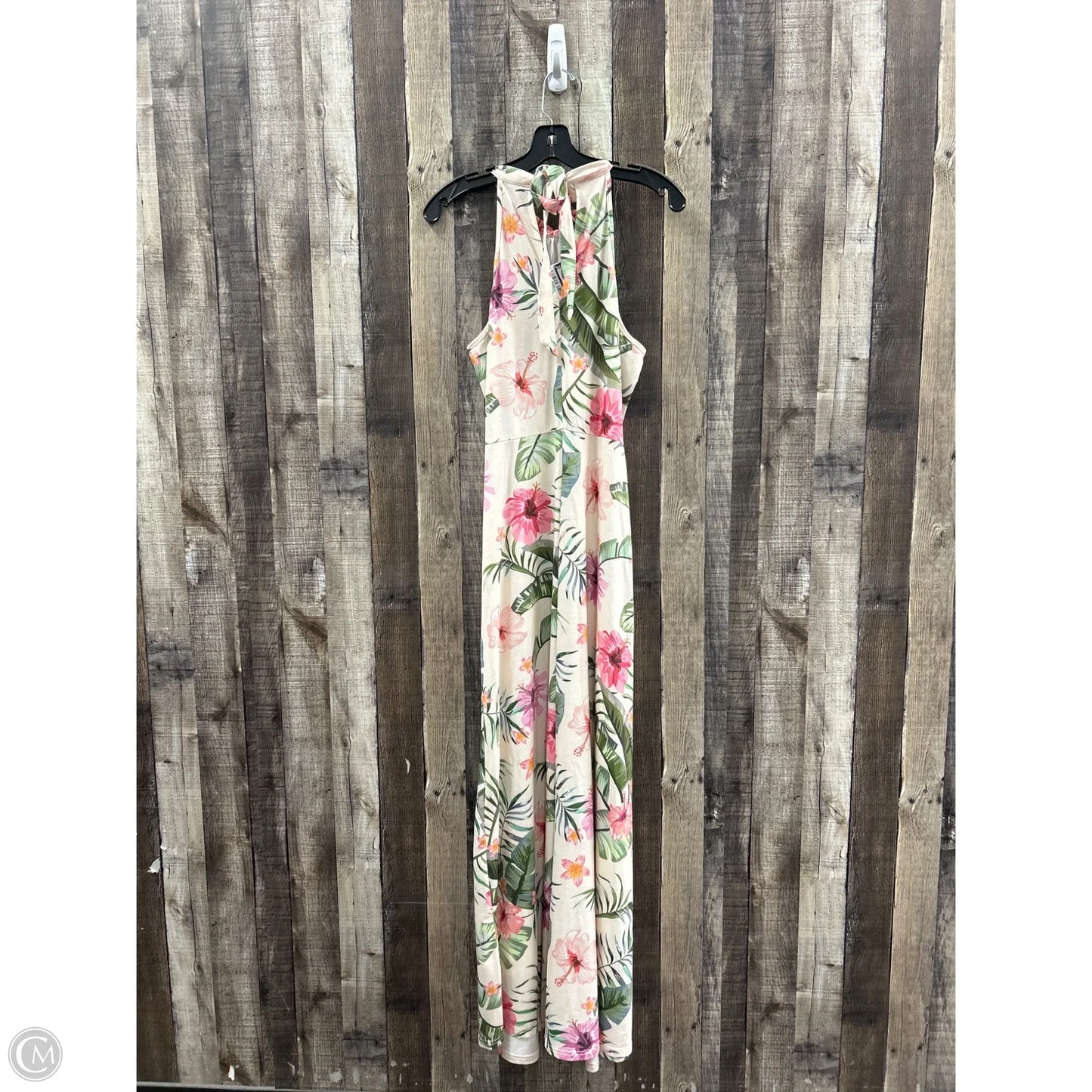 Dress Casual Maxi By Cmf In Floral Print, Size: L