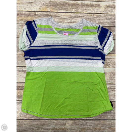 Top Short Sleeve By Ana In Striped Pattern, Size: 2x
