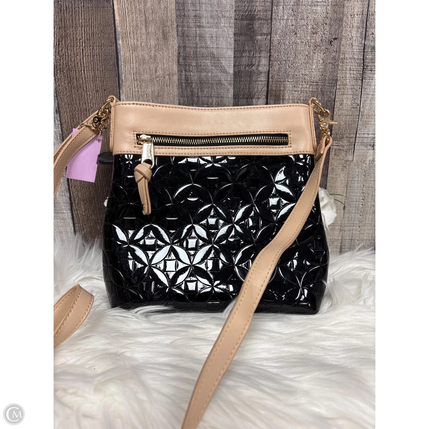 Crossbody Leather By Spartina, Size: Medium