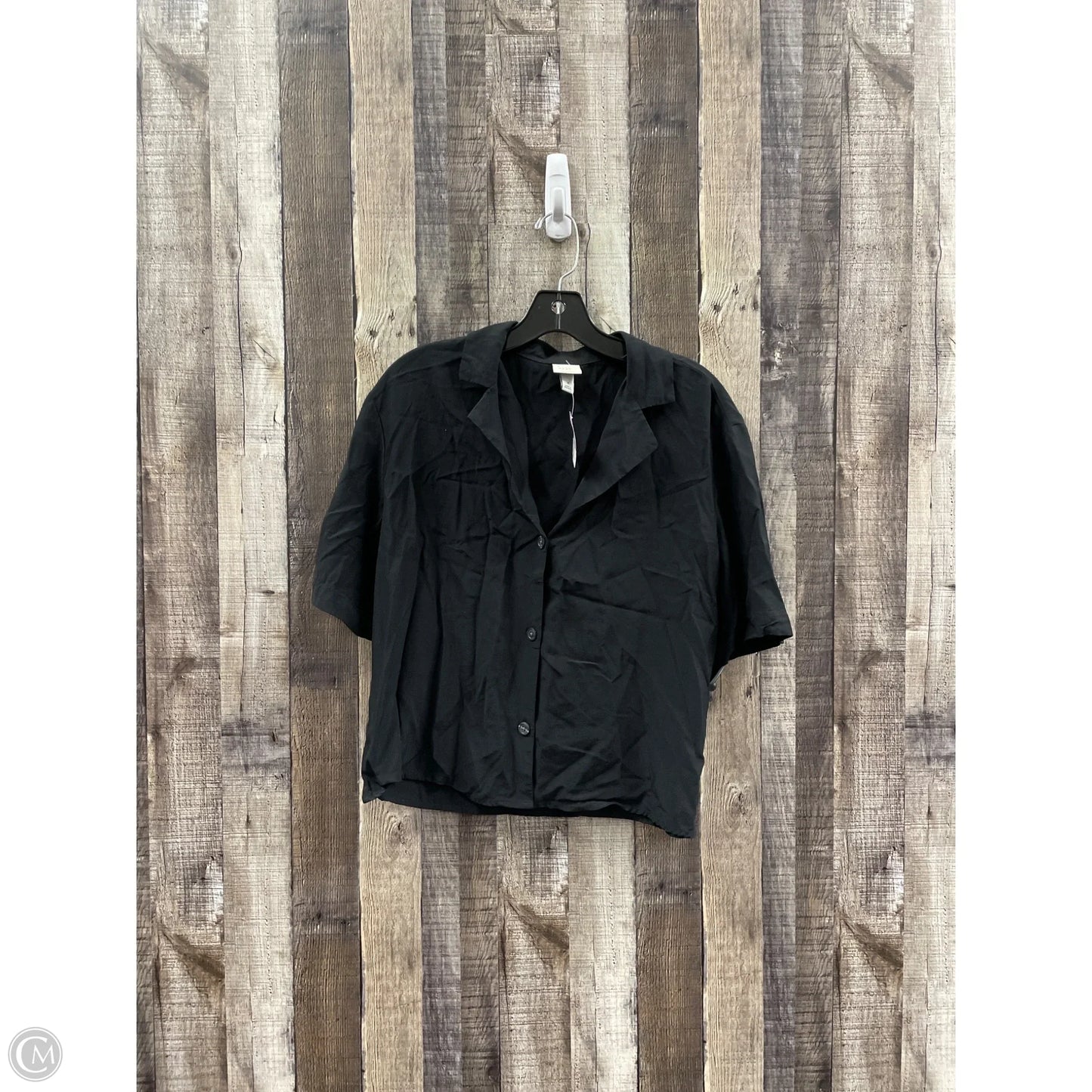 Top Short Sleeve By A New Day In Black, Size: S