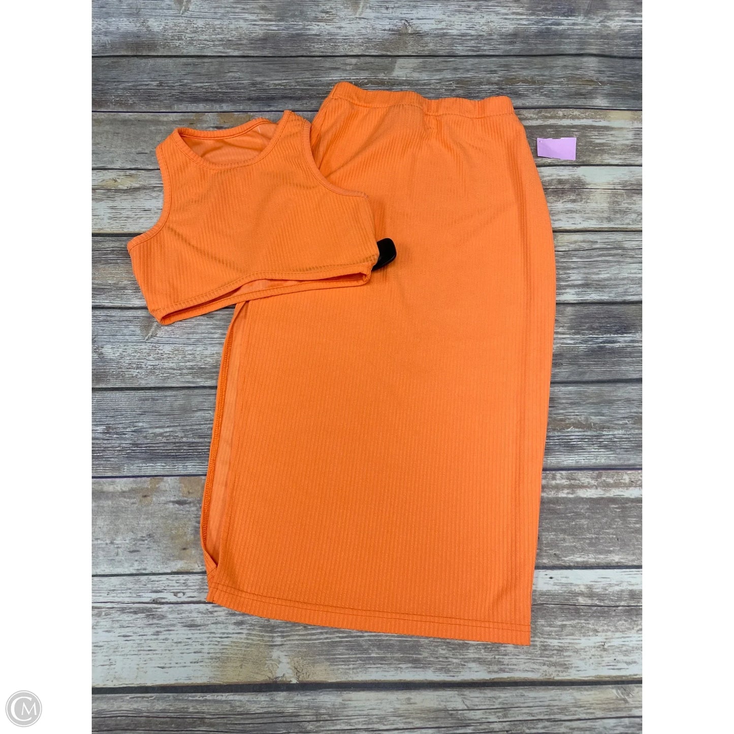 Skirt Set 2pc By Shein In Orange, Size: S