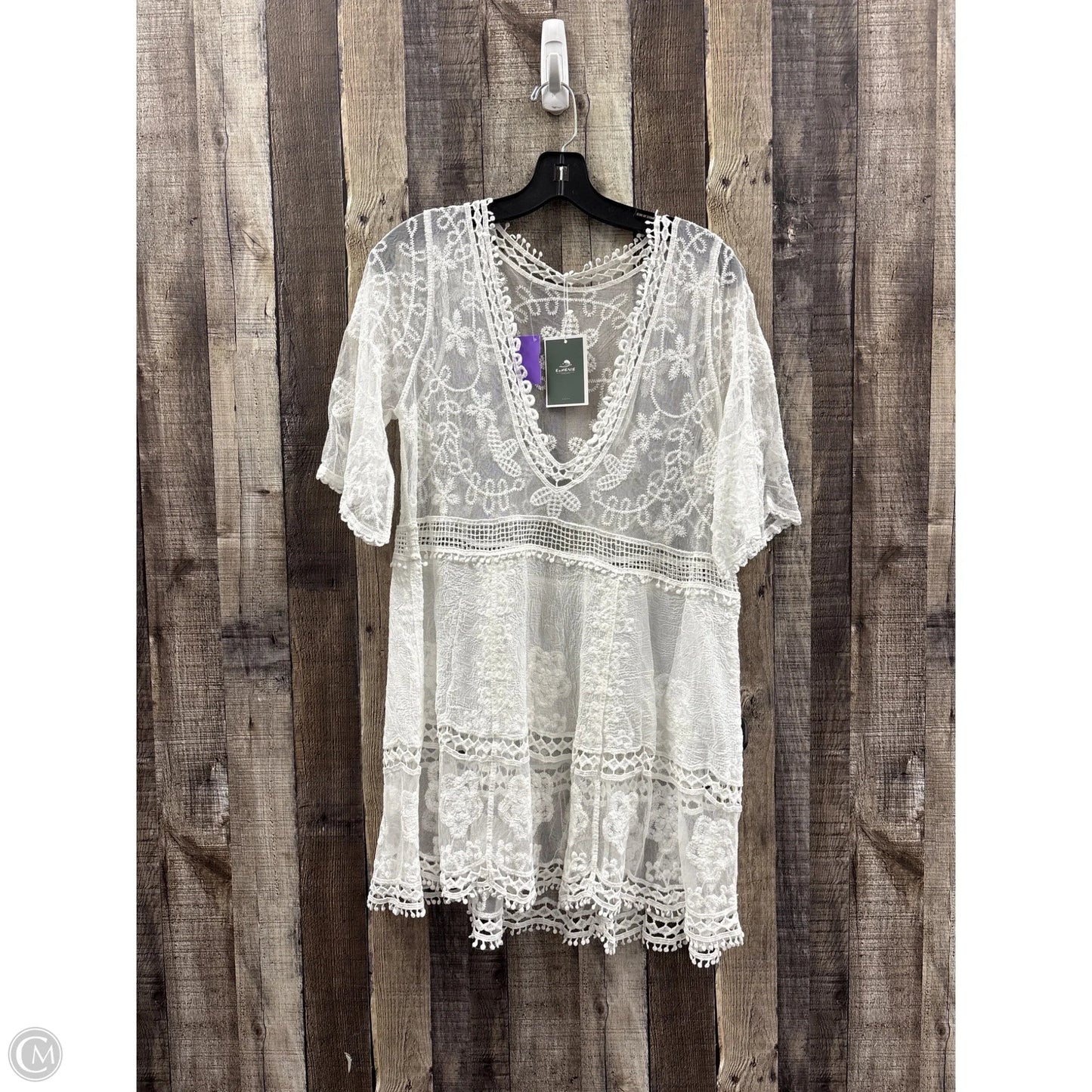 Swimwear Cover-up By Cme In White, Size: S