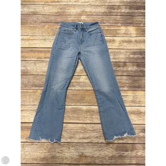 Jeans Cropped By Loft In Blue Denim, Size: 0